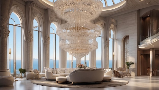 Premium apartment lease displaying luxury furnishings panoramic views and sophisticated lifestyle features