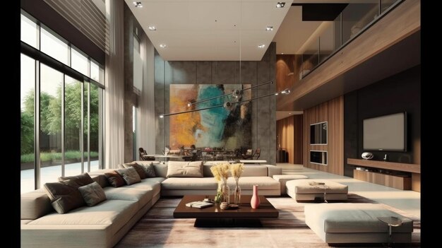 High-end residential property for rent featuring elegant interior design and contemporary amenities